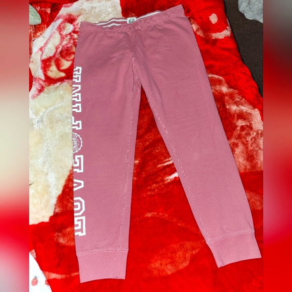 Vs pink skinny joggers, size large. - Picture 1 of 15
